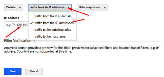 How to Stop Google Analytics From Tracking Your Own Visits & Previews 4 put ip address in google analytics