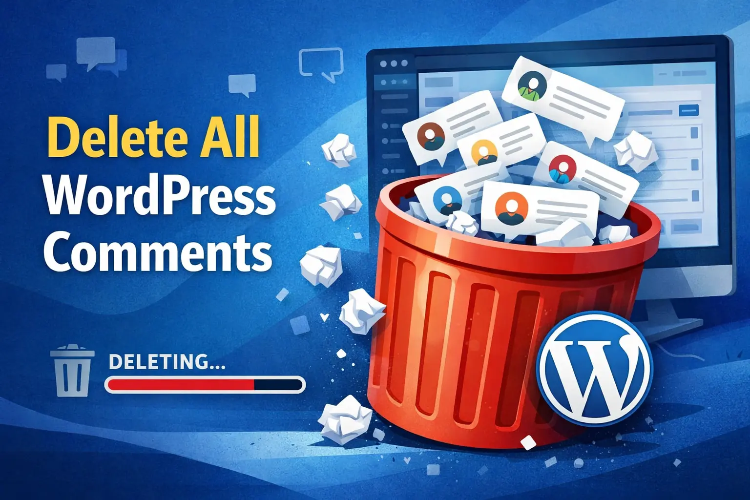 how to delete all WordPress comments in bulk