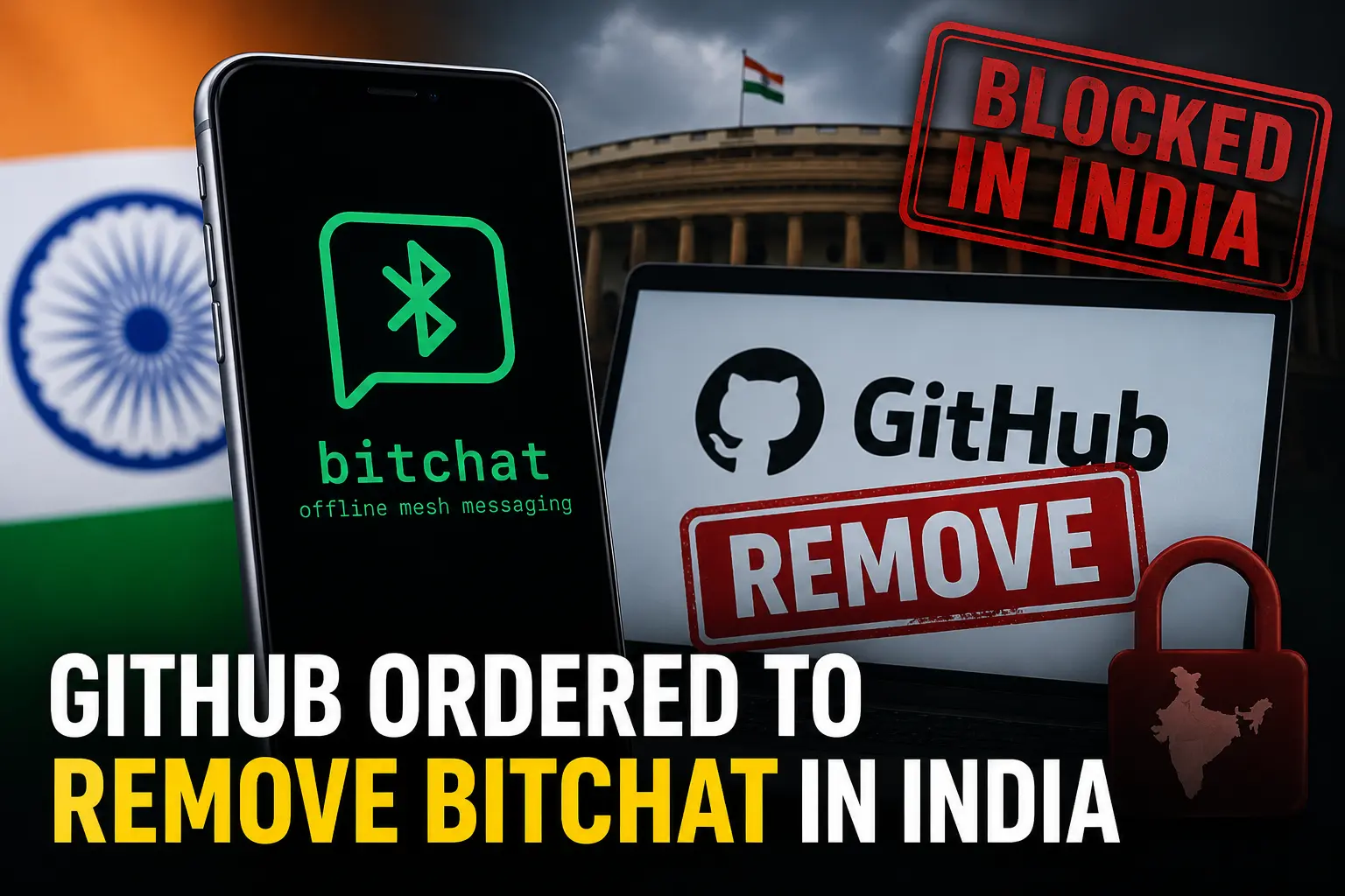 India Orders GitHub to Remove Jack Dorsey's Bitchat Repositories Over Security Concerns 1 GitHub Ordered to Remove Bitchat in India